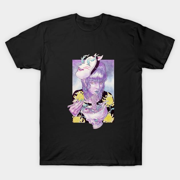 Ghost noodles T-Shirt by beachghost